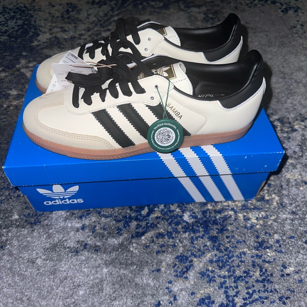 Adidas Samba OG Sand Santra and Black